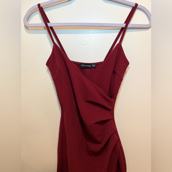 Berry Red Formal Bodycon Dress - Picture 1 of 5